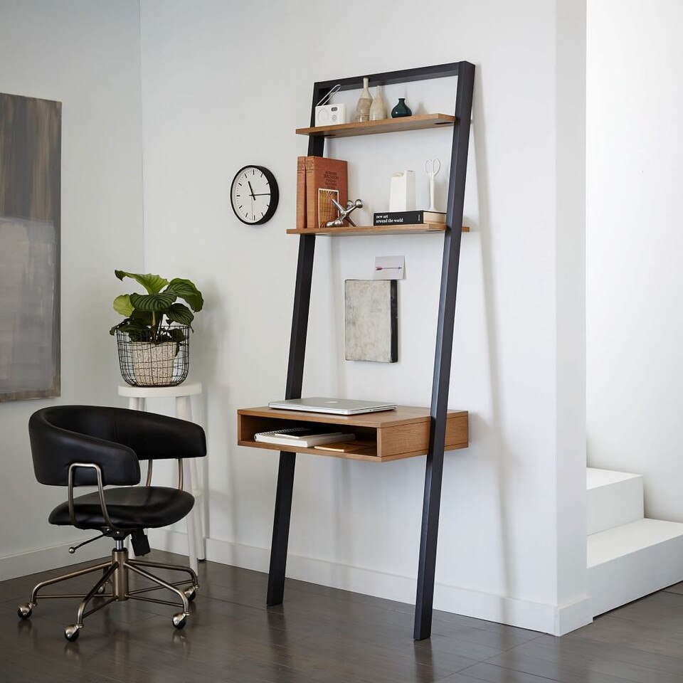 Ladder Shelf Storage Desk (71 cm) West Elm UK